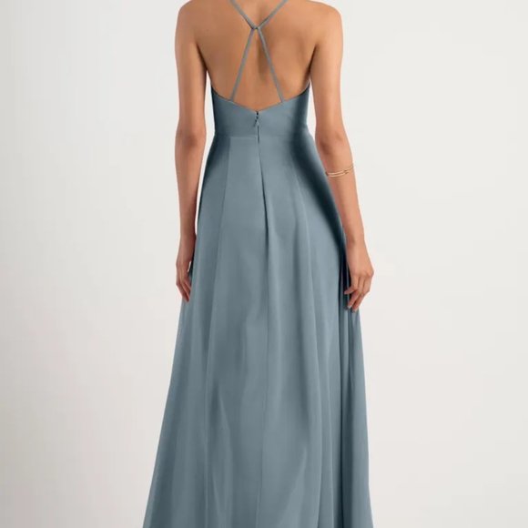 Jenny Yoo Bryce - Mayan Blue bridesmaids dress worn once and perfect condition! - Picture 2 of 6
